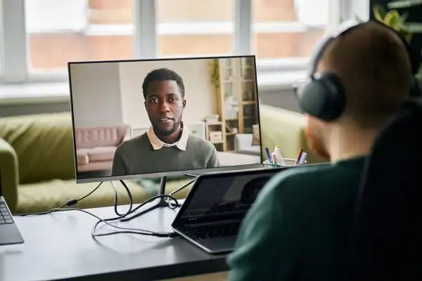 image of online mediation Hillingdon in progress.