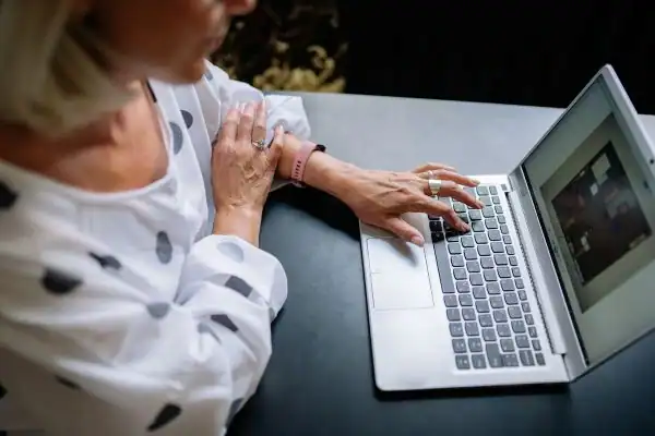 Image of woman attending online mediation Hillingdon services from Barker Mediation